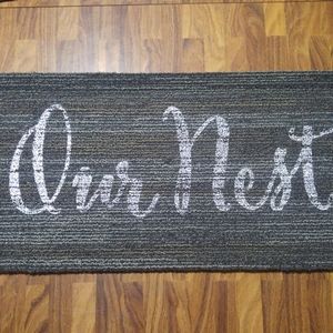 Our Nest Welcome Mat DARK GREY